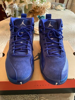 jordan retro 12 blue suede