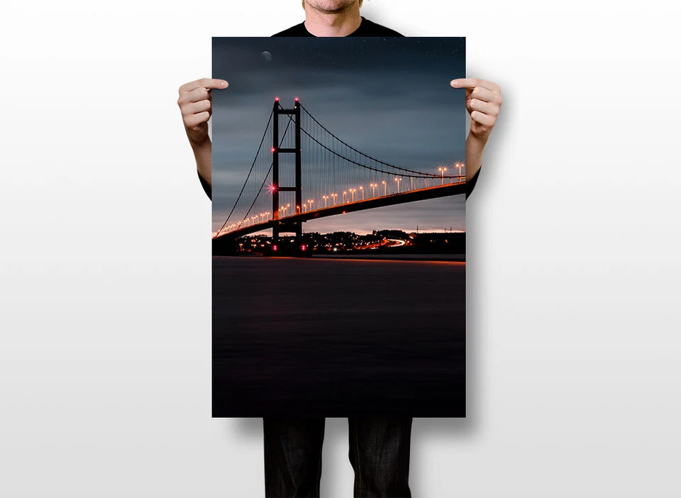 Casa de arte de pared de viaje nocturno puente Golden Gate de San Francisco - PÓSTER 20x30 Foto 3 de 3