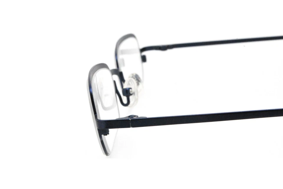 Nova e Autêntica Armação de Óculos L.A.Eyeworks TAB 578 90s Vintage Azul Meio Aro - Imagem 3 de 4