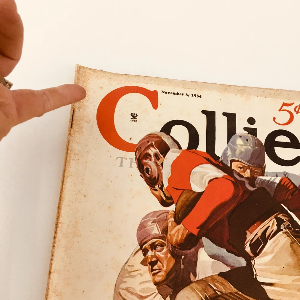 VTG Collier's Magazine November 3 1934 One Time It Rained Frederick H. Brennan Foto 2 de 4