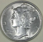 1944  Silver  Liberty Head - Mercury Dime  **BU**