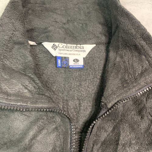 Columbia Mens Fleece Large Core Interchange Black And Grey Outdoors Gorpcore - Picture 6 of 8