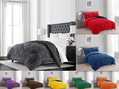 Empire Home Down Alternative Hypoallergenic 3-Piece Reversible Comforter Set 