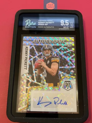 2022 Mosaic Kenny Pickett Silver Prizm Rookie Auto Rare Edition 9.5 auto 10