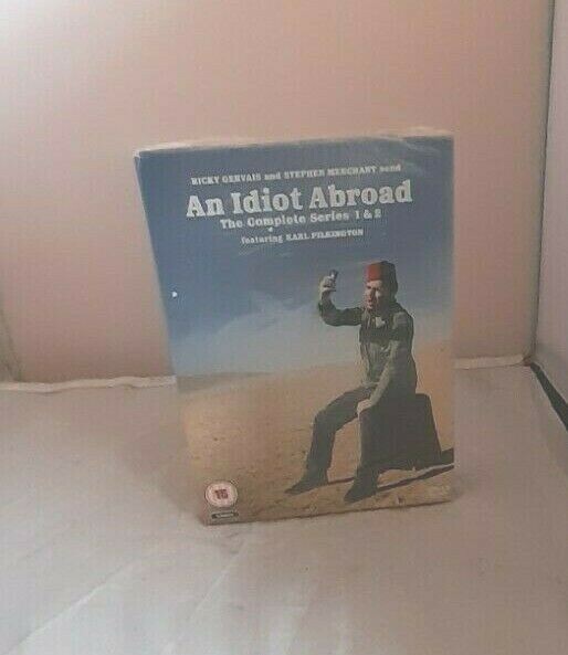 AN IDIOT ABROAD - SERIES 1 AND 2 - DVD - REGION 2 UK NEW SEALED