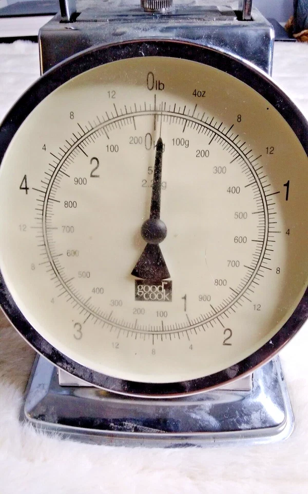 Винтажный механический хороший повар 5 фунтов Масштаб из нержавеющей стали в очень хорошем состоянии - Изображение 2 из 4