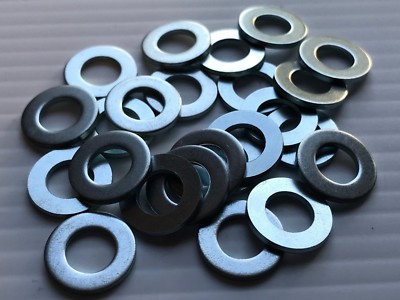M8 Screw Size Flat Washer Din 125 Zinc Plated Steel (QTY-10) 8mm Free Shipping