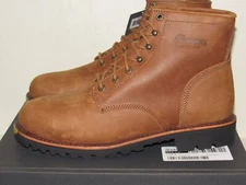 Chippewa Classic 2.0 6" Plain Boots Mens 14 WIDE EE Brown Steel Toe Leather Lace