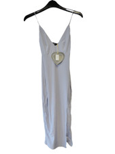 Club L Midi Cami Dress with Split Blue Size UK 8 DH102 HH 18