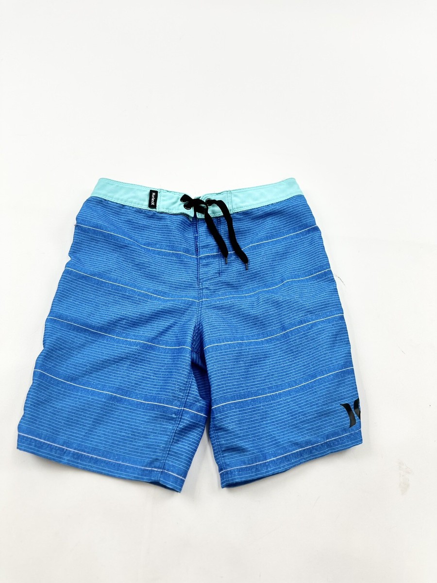 Hurley Swim Shorts Boys 10 25 Blue Trunks Board Shorts