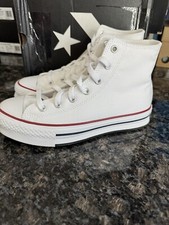 NEW Converse Chuck Taylor All Star Lift Hi 272856F White Canvas Size 5 NWB Shoes