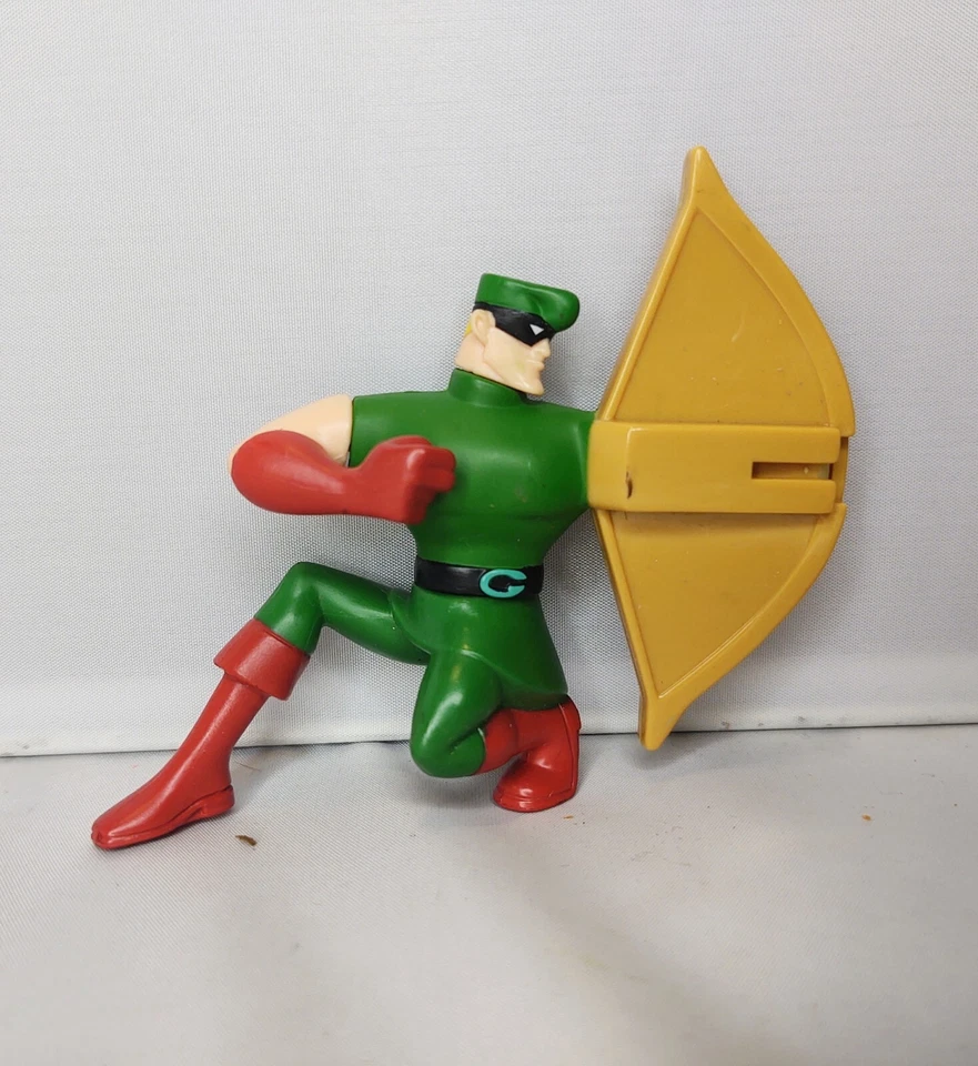 Figura Happy Meal Green Arrow McDonalds Toy 2010 DC Batman Brave and the Bold #7 Foto 3 de 4
