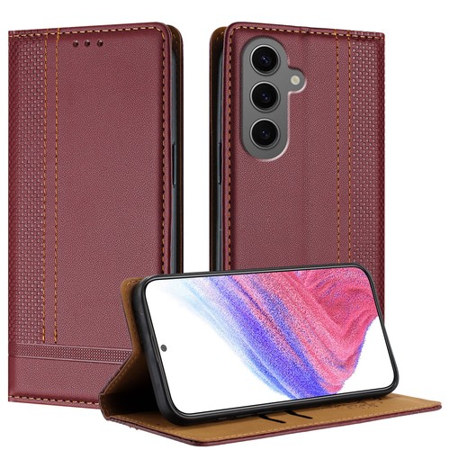 Für Samsung Galaxy S24 S23 S22 S21 Leder Geldbörse magnetischer Klappständer Handyhülle - Bild 66 von 71
