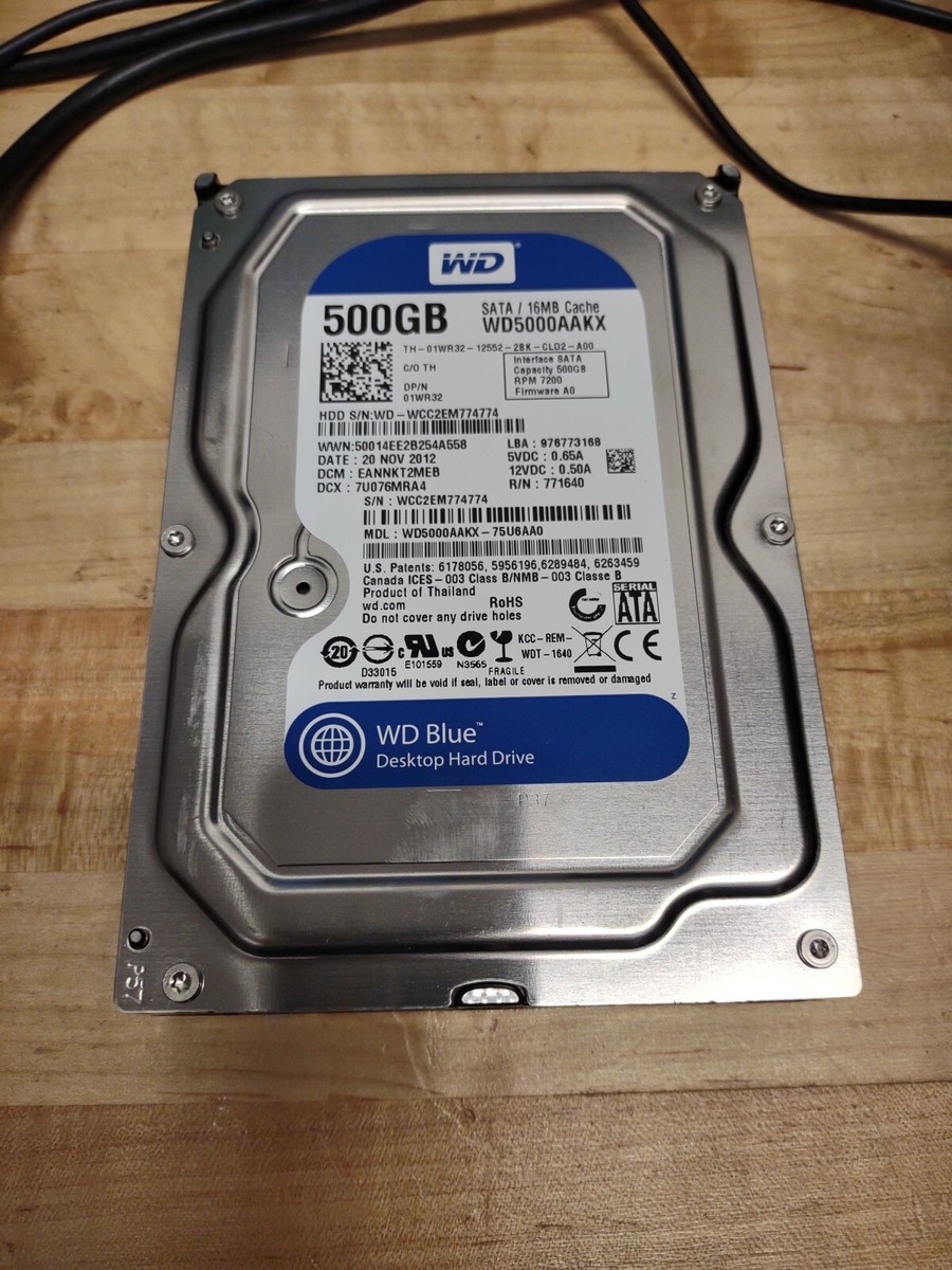 Western Digital WD5000AAKX 500GB 7200 RPM SATA 6 Gb/s 3.5 Inch