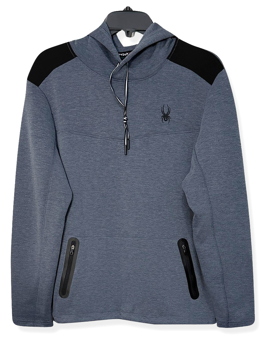 SPYDER ProWeb SPM857D Hoodie - NWT Mens Size Medium Blue Heather - #45553-G6