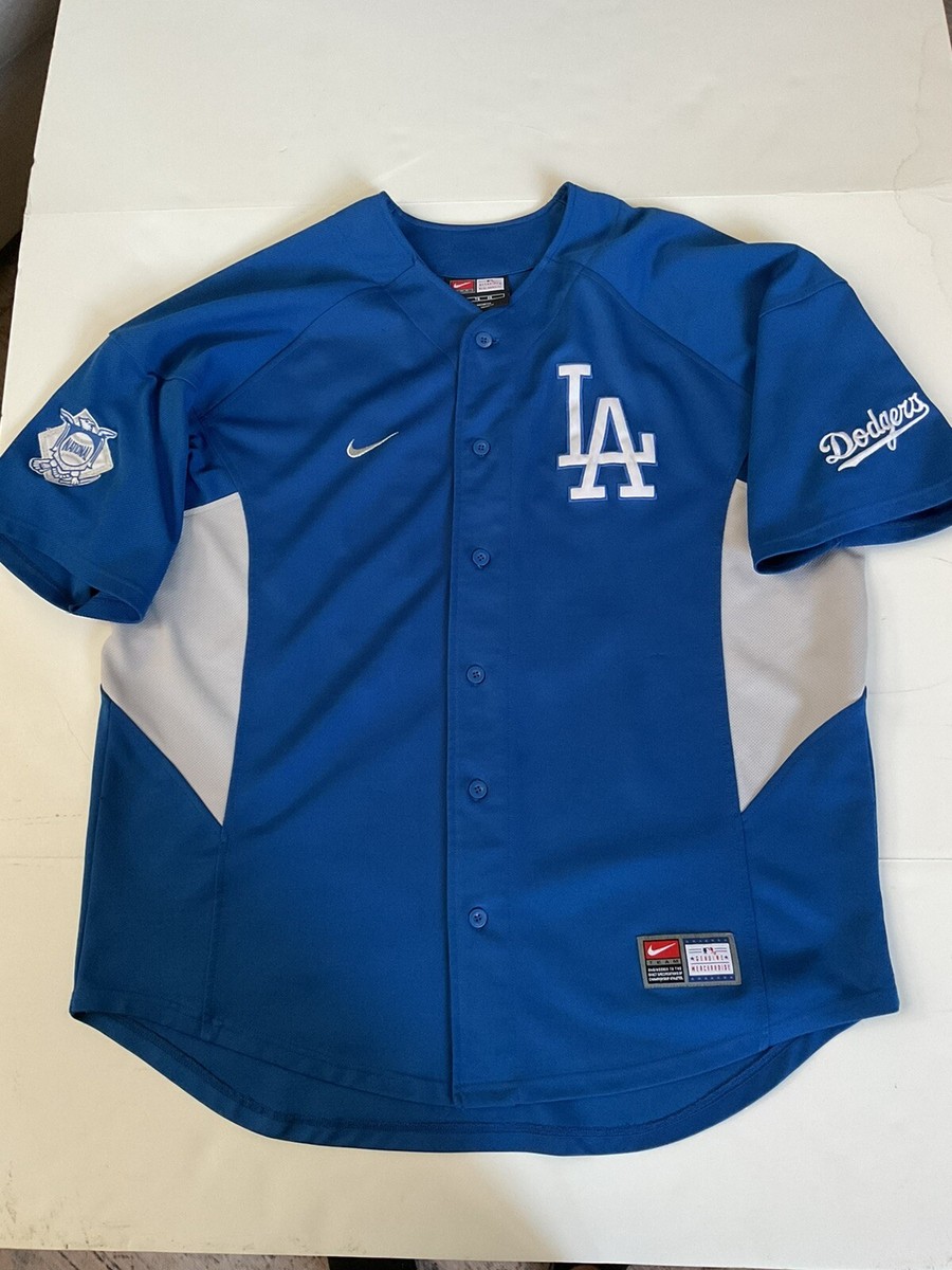 Vintage LA Dodgers Nike Stitched Jersey XL Blue Eric Gagne 38 Los