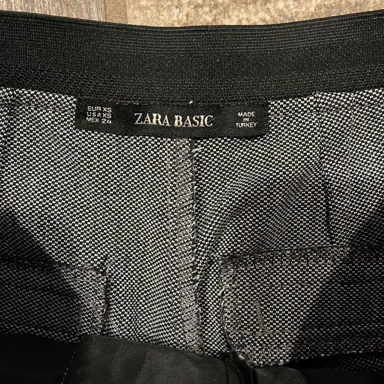 ZARA Basic Red White Side StripeTrouser Pant XS - image 3