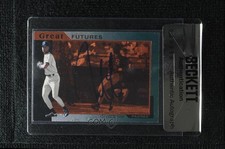 BAS 1997 SP Great Futures Derrek Lee #9 Beckett Auth Sticker Auto 3c7