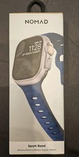 NOMAD Authentic Apple Watch Sport Strap FKM Band Atlantic Blue 45/49mm M/L