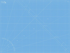 Cutting Mat A0 Blue, Extra Large Self Healing Cutting Mat 36 X 48 Inch, 5-Ply Cr