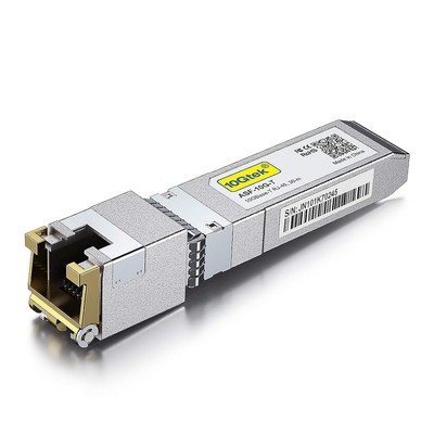 SFP+ to RJ-45 10GBase-T Transceiver, 10Gbe Copper 2. 10GBase-T: 30m 