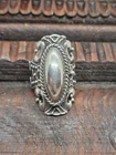 Vtg POISON ring TAXCO ? T8-128 Mexico HUGR Adjustable STERLING SILVER 925 Ring