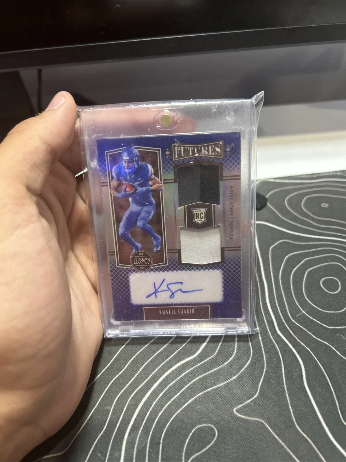 Khalil Shakir Panini Legacy Futures Patch Autograph #FPKS Sapphire