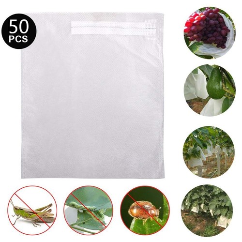 50Stück Trauben Schutzbeutel Gemüse Obst Mesh Beutel Pouch Insekt Kits