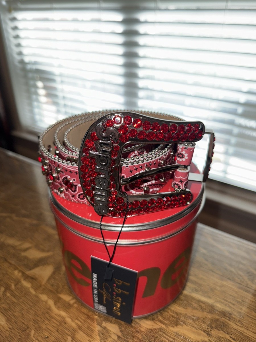 In Hand - Supreme/b.b. Simon Bandana Belt Red Large Brand New SS26