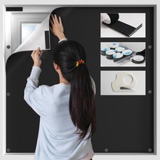 Cortinas opacas para dormitorio, cortinas magn ticas port tiles sin taladro