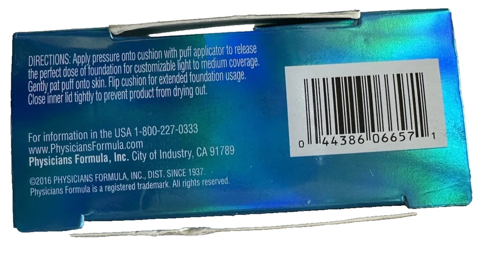 PHYSICIANS FORMULA Mineral Wear Cushion Foundation #6657-Light/Medium-HTF-RARE - Image 3 of 3