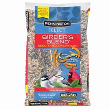 Pennington Birder's Blend Wild Bird Seed Mix with Mealworms 10-lb