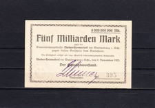 Nieder-Hermsdorf/ Gemeinde, 5 Milliarden Mark v. 9.11.1923