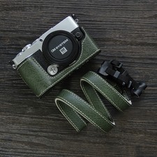 Handmade Faux Leather Camera Half Case Bag Cover Protection Fit For Olympus E-P7