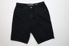 Vtg 90s Unionbay Surfing Skateboard Mens 36 Faded Baggy Dungaree Shorts Black