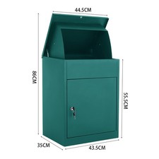 Large Parcel Delivery Box Package Letter Post Drop Box Mail Pillar Box Lockable
