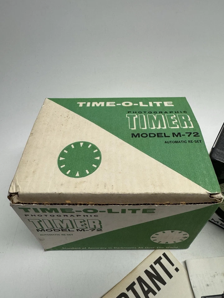 Temporizador de cuarto oscuro Time-O-Lite M-72 DE COLECCIÓN NOS brilla cuarto oscuro ampliador fotografía Foto 2 de 4