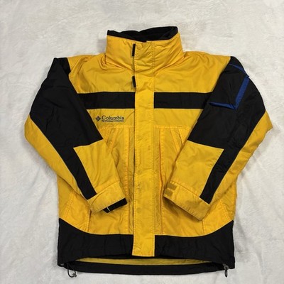 Vintage Columbia Bugaboo 2 In 1 Interchange Winter Ski Jacket Size Small Yellow