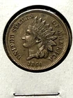1860 U.S. INDIAN HEAD PENNY CENT 1c COIN (Very Fine)  CN Composition (60b)