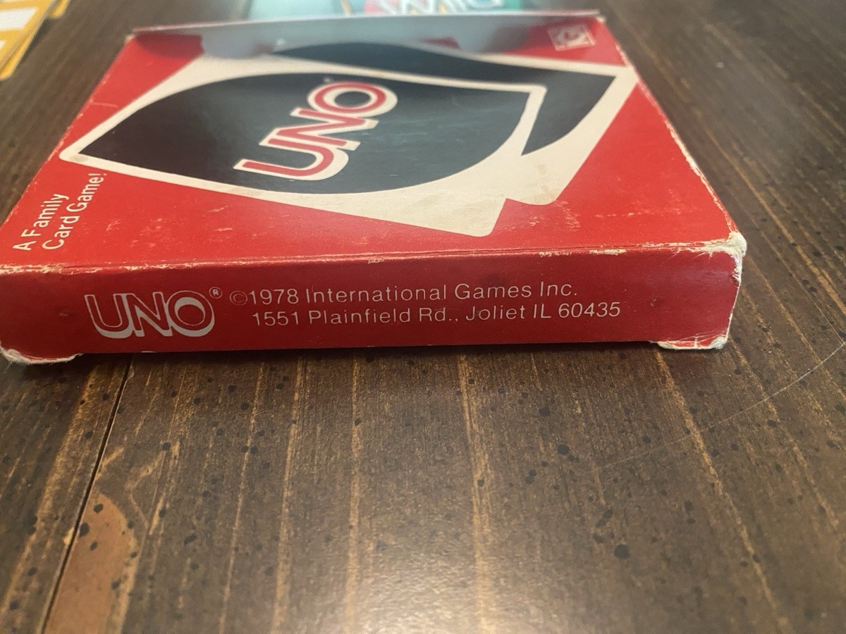 Vintage UNO Card Game 1979 Cards Original Box 100% Complete w/o