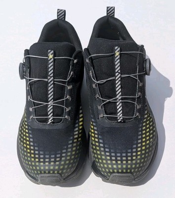ICEBUG NewRun BUGrip GTX Men's 13 Black Yellow Gore-Tex BOA Spiked Studs