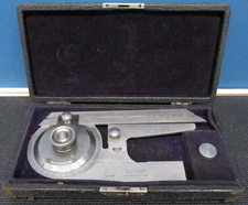 Antique 1911 Brown & Sharpe Bevel Protractor 496 w/ Original Case