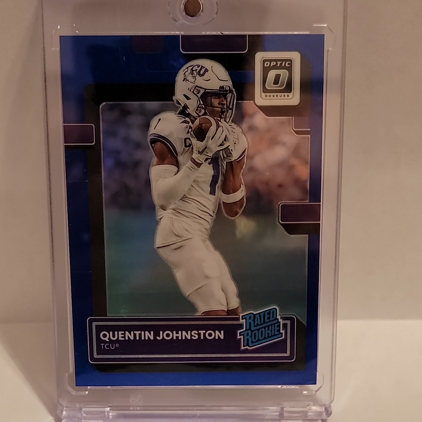 Panini 2023 Chronicles Draft Picks Optic Rated Rookies Quentin Johnston #10 /99