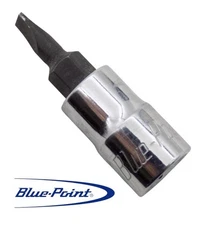 Blue Point Tools BLPFT14532 1/4" Drive Flat Bit Screwdriver 5/32" Chrome GUC F/S