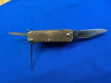 Vintage Italy Floating Cork Fishing Folding Pocket Knife 41687 Inter