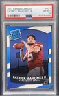 2017 Panini Donruss - Rated Rookie #327 Patrick Mahomes II RC Graded PSA 8 NM-MT
