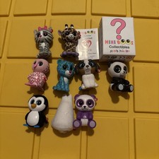 Assorted Ty Beanie Boo Mini Figures Animals 2.5 Mixed Lot Of 9