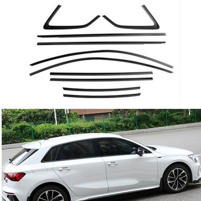 Car Window Trim Strip Molding Cover Sticker For 2021-2025 Audi A3 S3 Hatchback