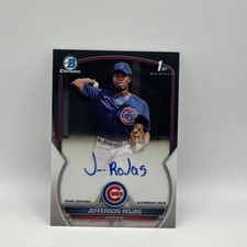 Jefferson Rojas 2023 Bowman 1st Chrome Prospect Auto Chicago Cubs CPA-JR Auto