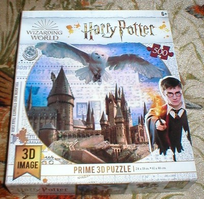 HARRY POTTER OWL CASTLE 500 PC PUZZLE 3D SEALED BAG SOLD AS IS